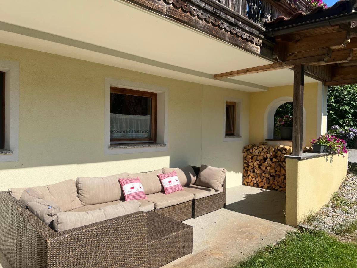 שטום Ferienwohnung Steinbock Terrasse, Gartensauna, Garten, Grillplatz מראה חיצוני תמונה